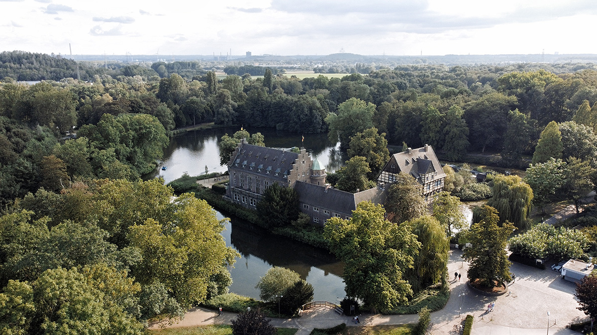 Drohnenfotografie Wasserschloss Wittringen