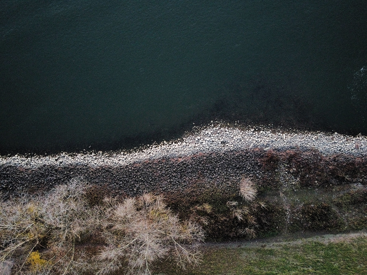 Drohnenfotografie Natur am Wasser